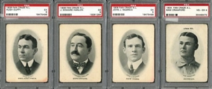 1906 Fan Craze Collection 55 Different PSA Graded Cards With Multiple Hall Of Famers